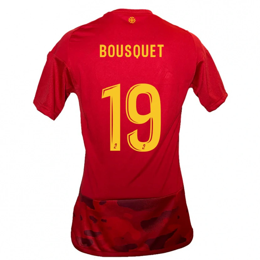 Danxen Herren Marie Bousquet #19 Rot Gelb Heimtrikot Trikot 2025/26 T-Shirt Österreich