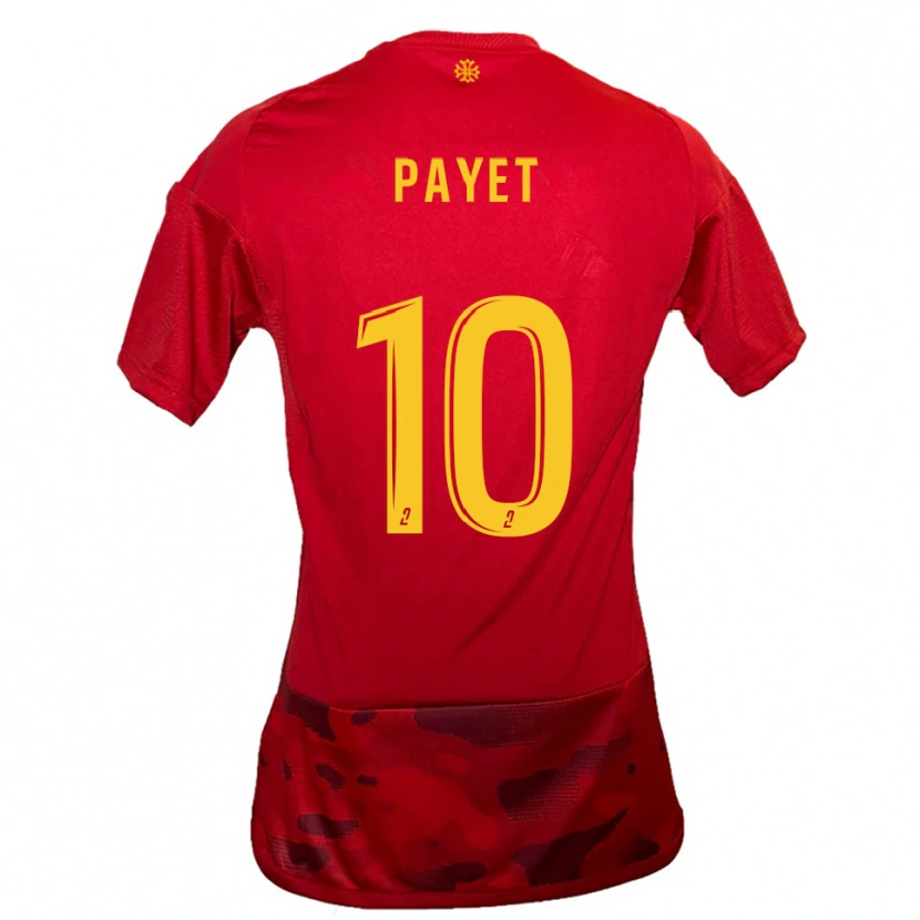 Danxen Herren Paul Payet #10 Rot Gelb Heimtrikot Trikot 2025/26 T-Shirt Österreich