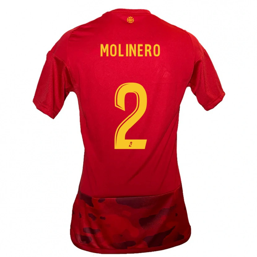 Danxen Herren Leny Molinero #2 Rot Gelb Heimtrikot Trikot 2025/26 T-Shirt Österreich