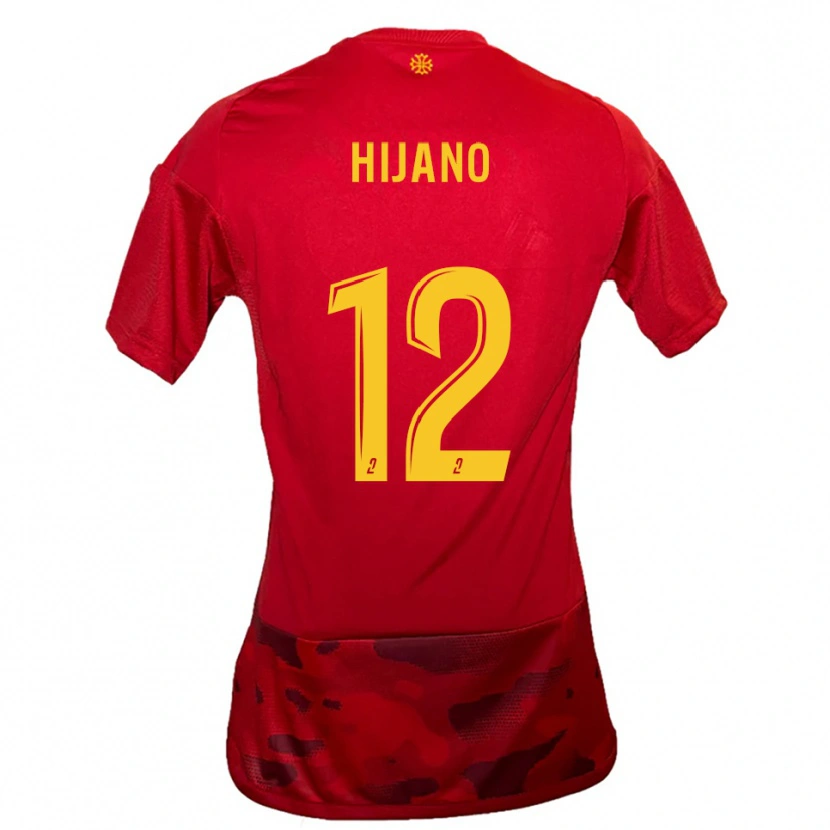 Danxen Herren Noa Hijano #12 Rot Gelb Heimtrikot Trikot 2025/26 T-Shirt Österreich