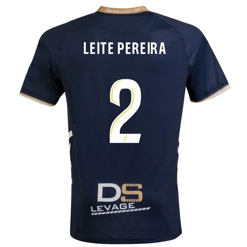 Danxen Herren Matéo Leite Pereira #2 Marine Gold Heimtrikot Trikot 2025/26 T-Shirt Österreich