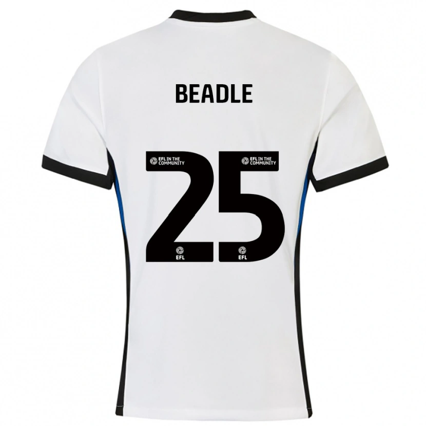 Danxen Herren James Beadle #25 Weiß Blau Auswärtstrikot Trikot 2025/26 T-Shirt Österreich