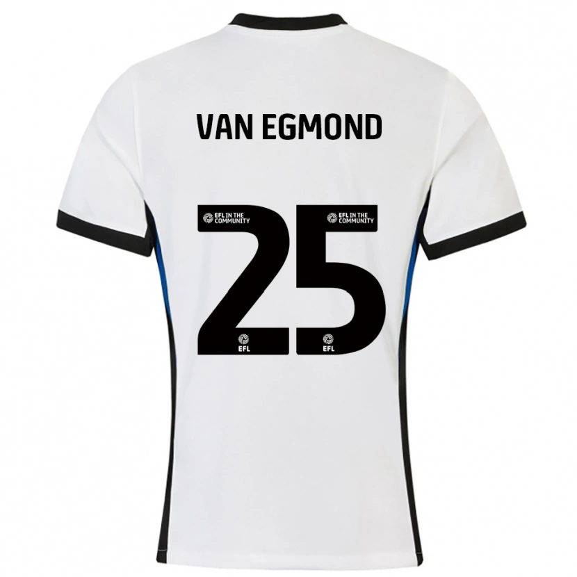 Danxen Herren Emily Van Egmond #25 Weiß Blau Auswärtstrikot Trikot 2025/26 T-Shirt Österreich