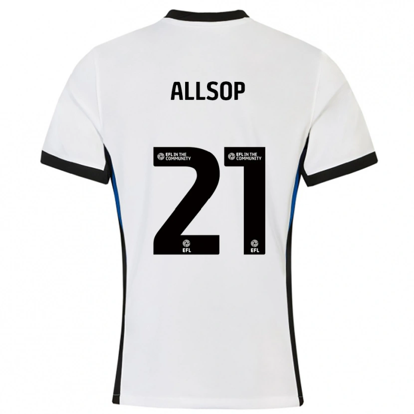 Danxen Herren Ryan Allsop #21 Weiß Blau Auswärtstrikot Trikot 2025/26 T-Shirt Österreich