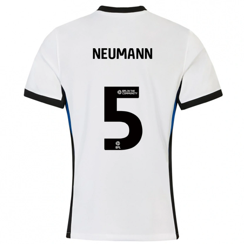 Danxen Herren Phil Neumann #5 Weiß Blau Auswärtstrikot Trikot 2025/26 T-Shirt Österreich