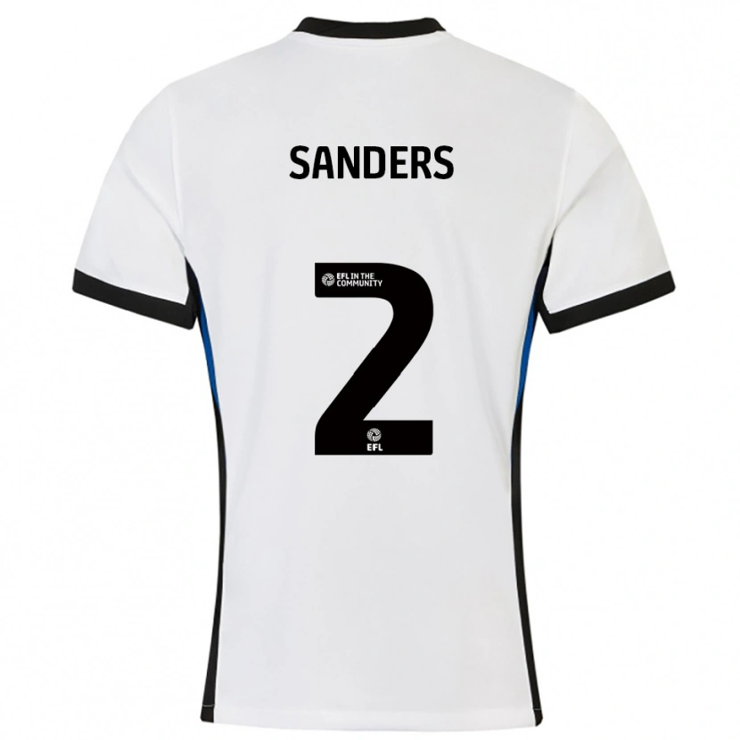 Danxen Herren Caleb Sanders #2 Weiß Blau Auswärtstrikot Trikot 2025/26 T-Shirt Österreich
