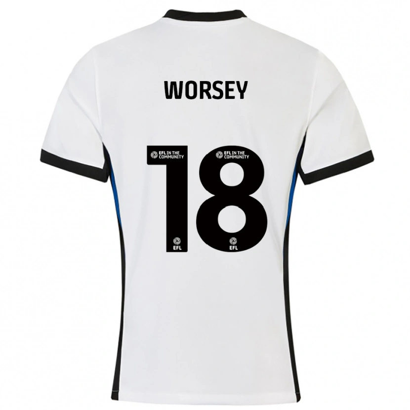 Danxen Herren Louanne Worsey #18 Weiß Blau Auswärtstrikot Trikot 2025/26 T-Shirt Österreich