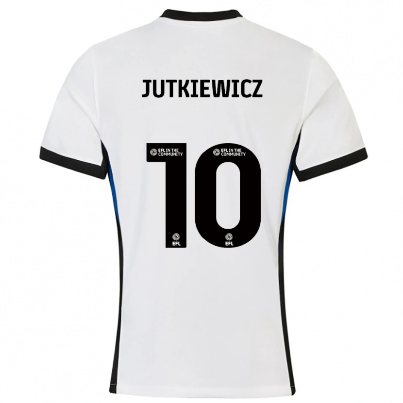 Danxen Herren Lukas Jutkiewicz #10 Weiß Blau Auswärtstrikot Trikot 2025/26 T-Shirt Österreich