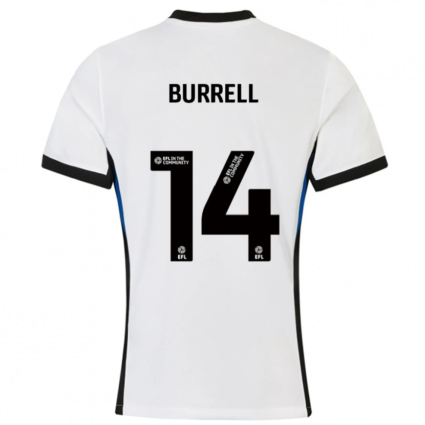 Danxen Herren Billy Burrell #14 Weiß Blau Auswärtstrikot Trikot 2025/26 T-Shirt Österreich
