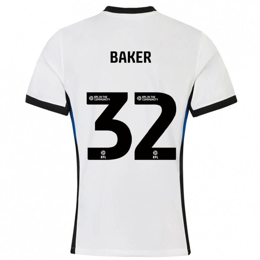 Danxen Herren Ava Baker #32 Weiß Blau Auswärtstrikot Trikot 2025/26 T-Shirt Österreich