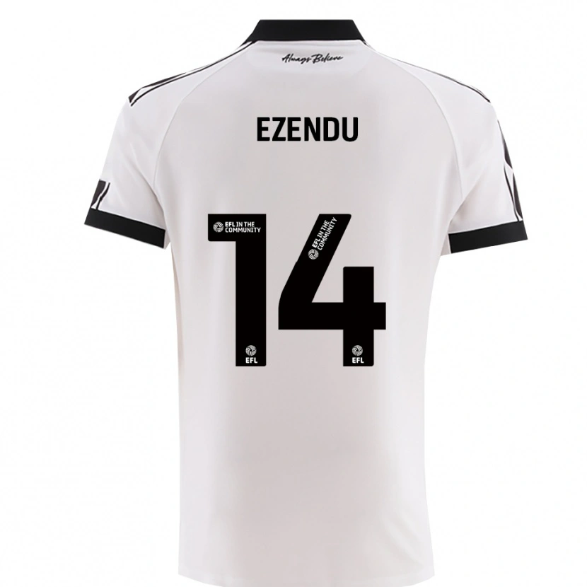 Danxen Herren Daniel Ezendu #14 Weiß Schwarz Auswärtstrikot Trikot 2025/26 T-Shirt Österreich