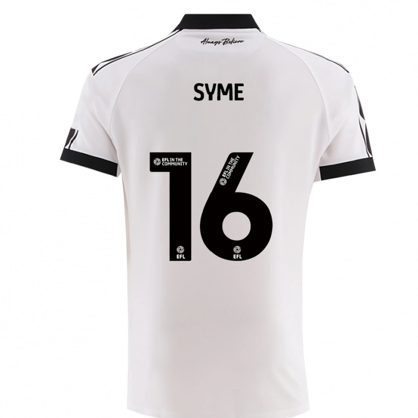 Danxen Herren Emily Syme #16 Weiß Schwarz Auswärtstrikot Trikot 2025/26 T-Shirt Österreich