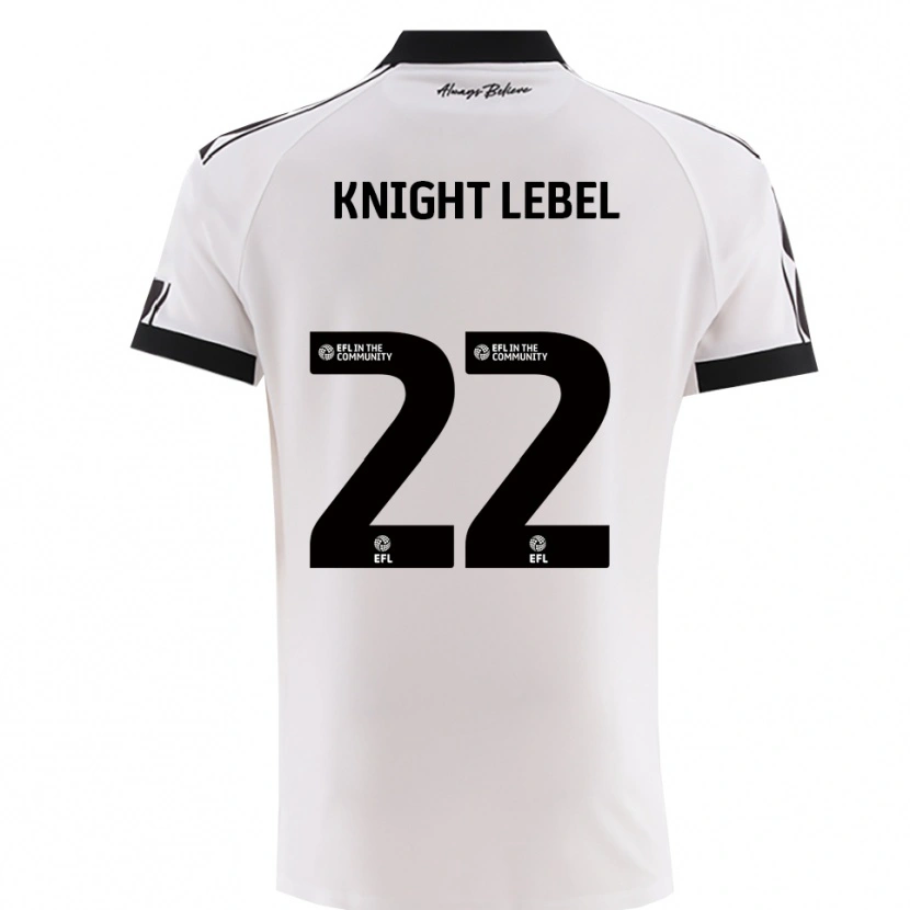 Danxen Herren Jamie Knight-Lebel #22 Weiß Schwarz Auswärtstrikot Trikot 2025/26 T-Shirt Österreich