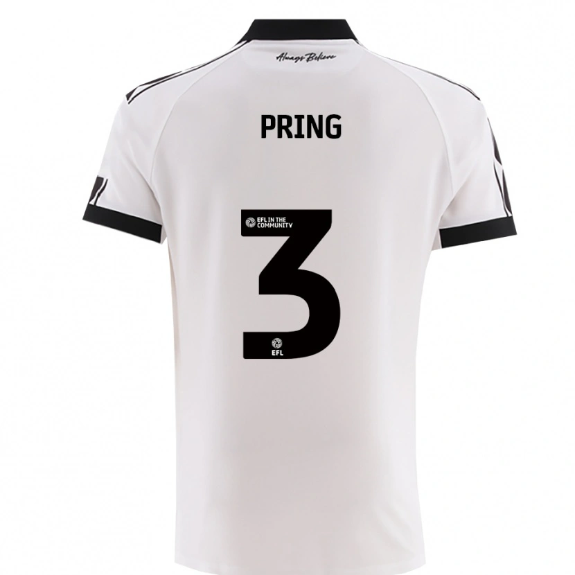 Danxen Herren Cameron Pring #3 Weiß Schwarz Auswärtstrikot Trikot 2025/26 T-Shirt Österreich