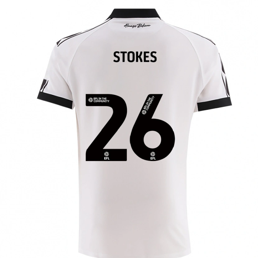 Danxen Herren Josh Stokes #26 Weiß Schwarz Auswärtstrikot Trikot 2025/26 T-Shirt Österreich