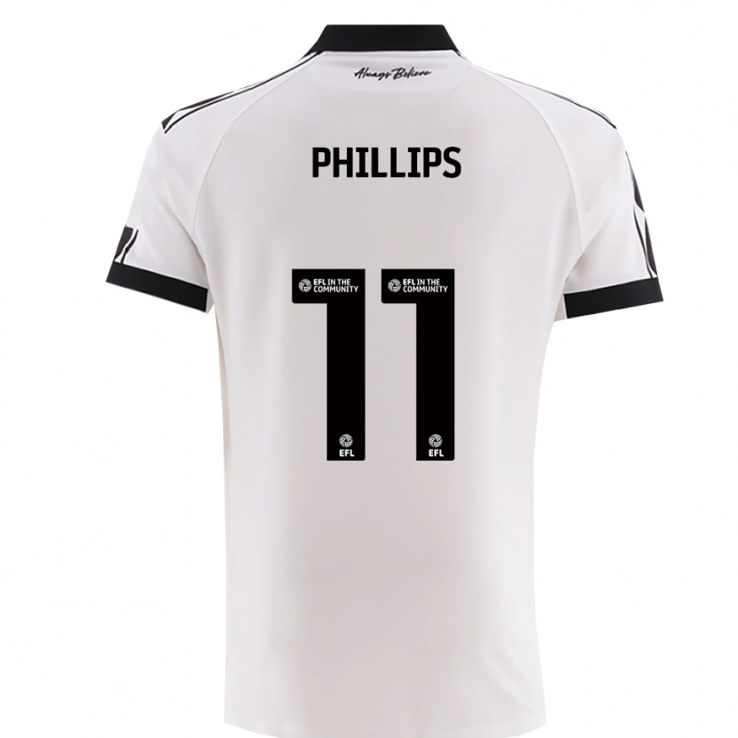 Danxen Herren Billy Phillips #11 Weiß Schwarz Auswärtstrikot Trikot 2025/26 T-Shirt Österreich