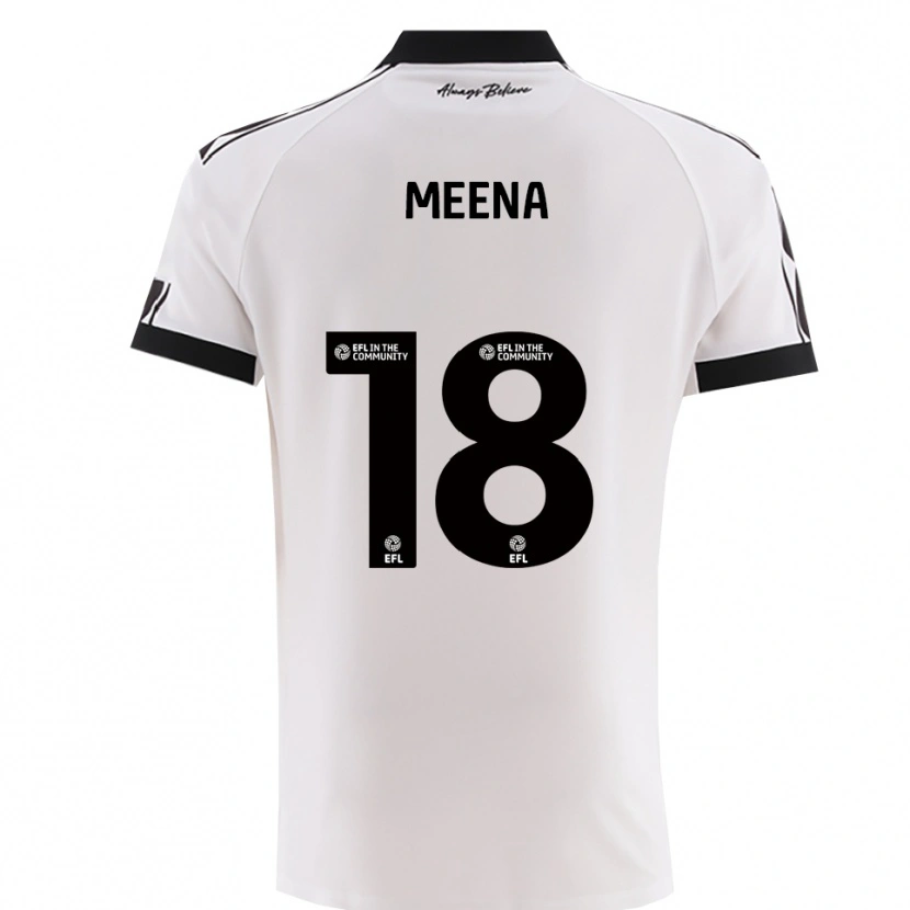 Danxen Herren Malaika Meena #18 Weiß Schwarz Auswärtstrikot Trikot 2025/26 T-Shirt Österreich