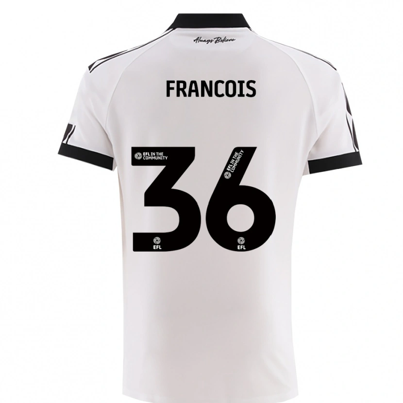 Danxen Herren Marlee Francois #36 Weiß Schwarz Auswärtstrikot Trikot 2025/26 T-Shirt Österreich