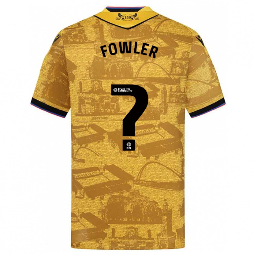 Danxen Herren Jacob Fowler #0 Gold Schwarz Auswärtstrikot Trikot 2025/26 T-Shirt Österreich
