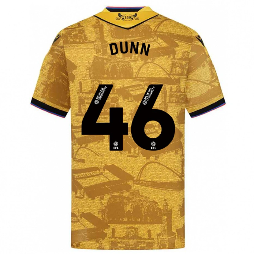 Danxen Herren Isaac Dunn #46 Gold Schwarz Auswärtstrikot Trikot 2025/26 T-Shirt Österreich