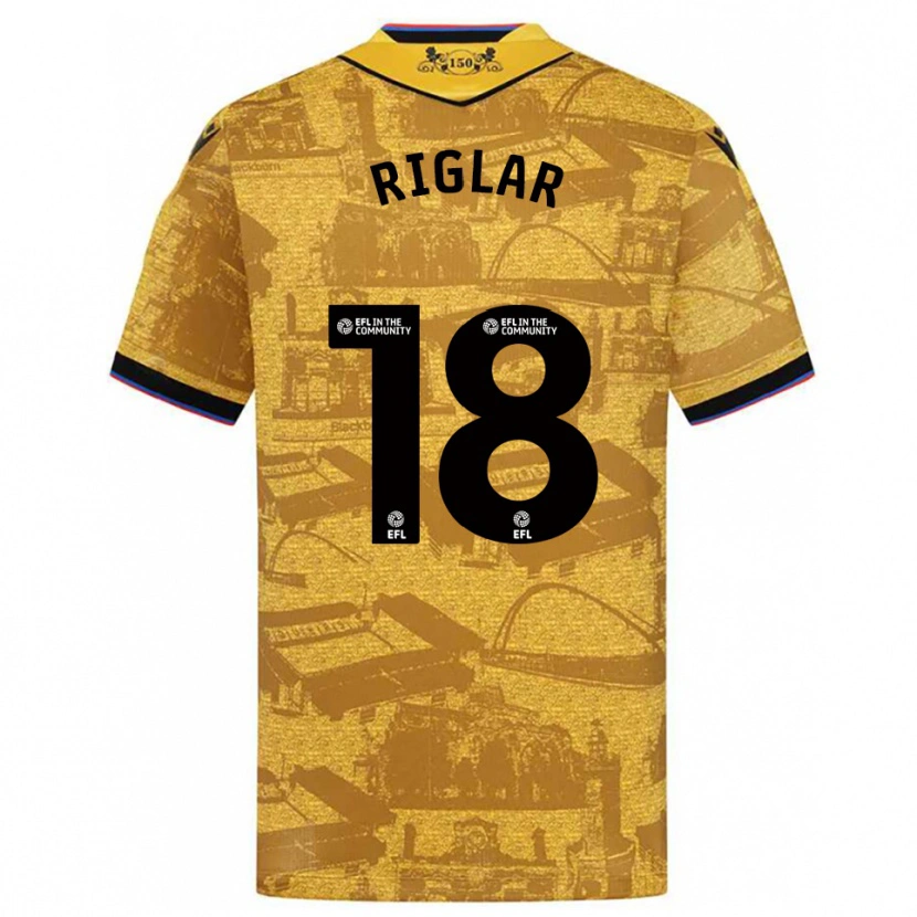 Danxen Herren Grace Riglar #18 Gold Schwarz Auswärtstrikot Trikot 2025/26 T-Shirt Österreich