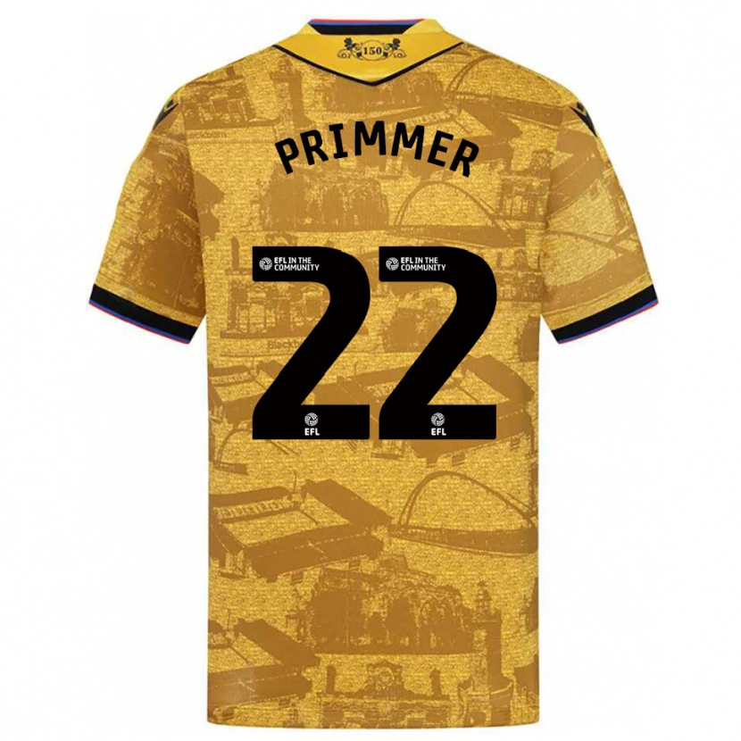Danxen Herren Tia-Jade Primmer #22 Gold Schwarz Auswärtstrikot Trikot 2025/26 T-Shirt Österreich