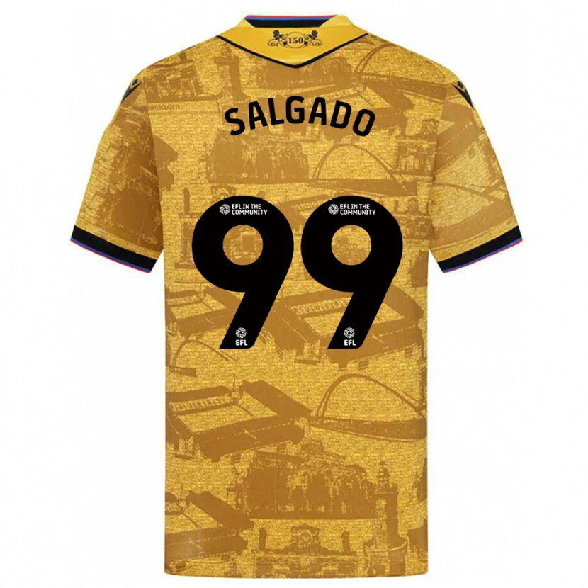 Danxen Herren Shanell Salgado #99 Gold Schwarz Auswärtstrikot Trikot 2025/26 T-Shirt Österreich