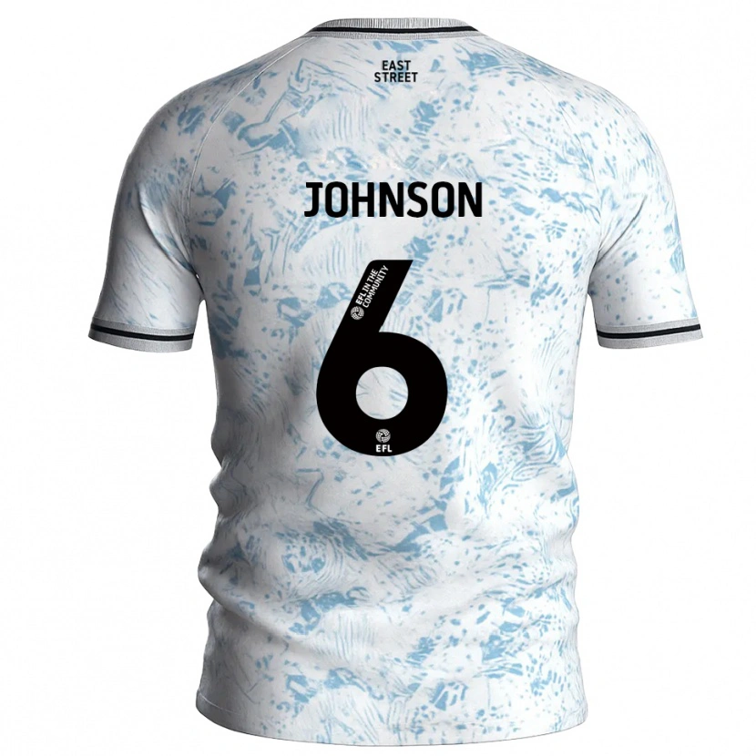 Danxen Herren Melissa Johnson #6 Weiß Himmelblau Auswärtstrikot Trikot 2025/26 T-Shirt Österreich