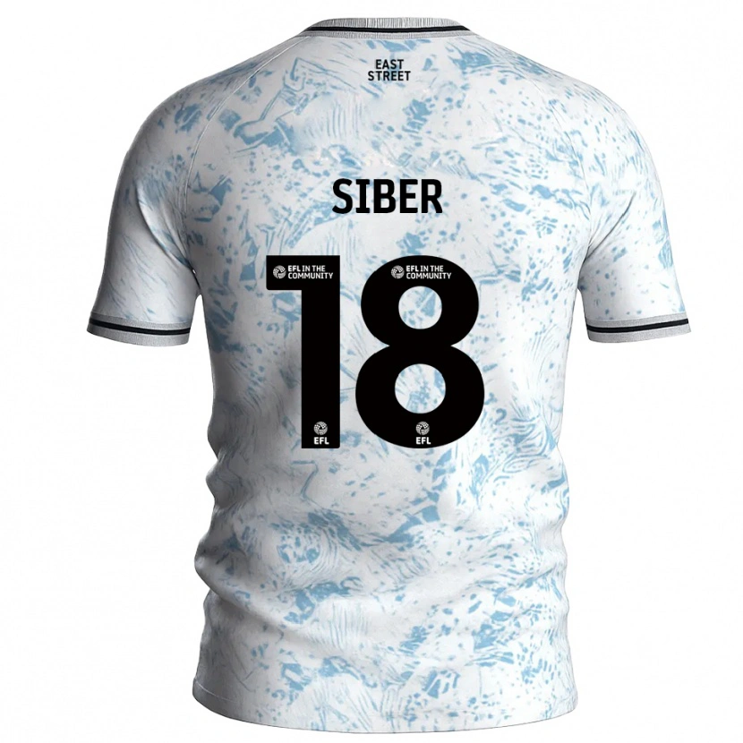 Danxen Herren Gloria Siber #18 Weiß Himmelblau Auswärtstrikot Trikot 2025/26 T-Shirt Österreich