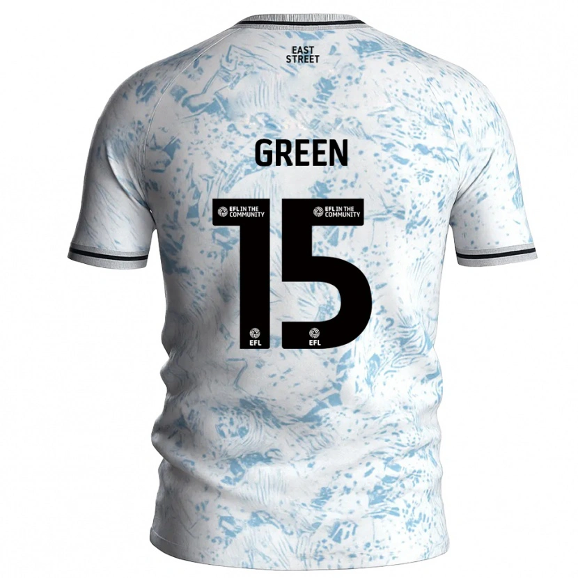 Danxen Herren Kayleigh Green #15 Weiß Himmelblau Auswärtstrikot Trikot 2025/26 T-Shirt Österreich