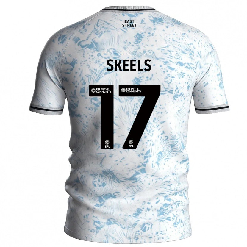 Danxen Herren Kiera Skeels #17 Weiß Himmelblau Auswärtstrikot Trikot 2025/26 T-Shirt Österreich