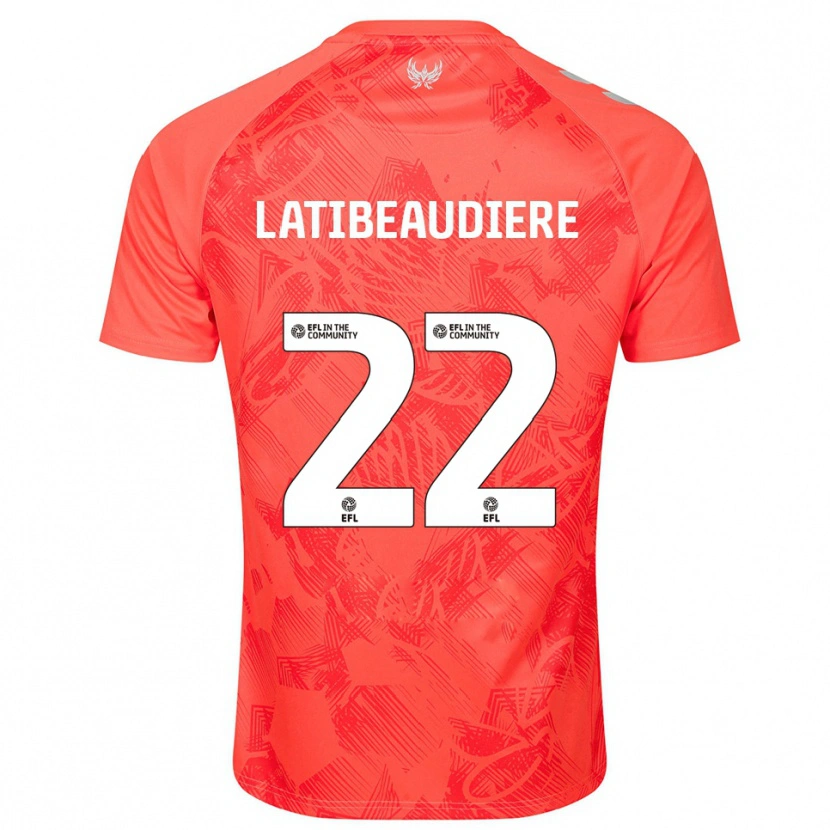 Danxen Herren Joel Latibeaudiere #22 Orange Weiß Auswärtstrikot Trikot 2025/26 T-Shirt Österreich