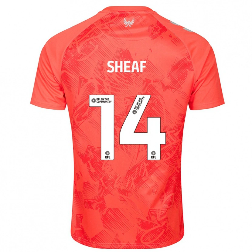 Danxen Herren Ben Sheaf #14 Orange Weiß Auswärtstrikot Trikot 2025/26 T-Shirt Österreich