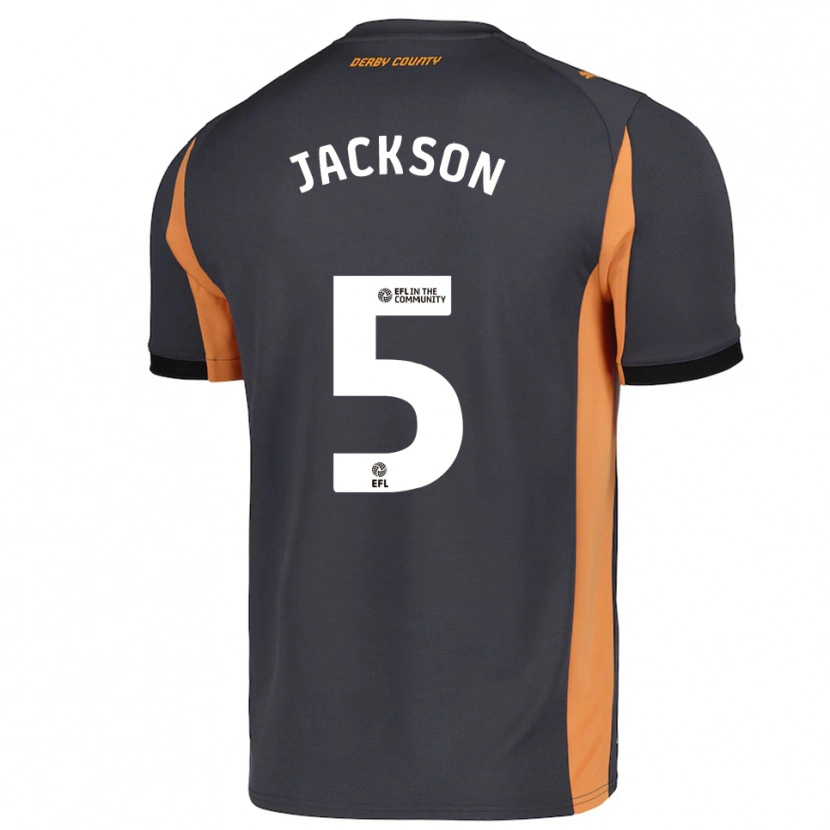 Danxen Herren Sarah Jackson #5 Grau Orange Schwarz Auswärtstrikot Trikot 2025/26 T-Shirt Österreich