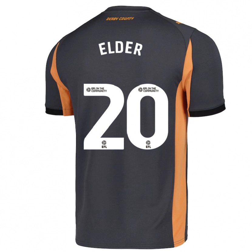 Danxen Herren Callum Elder #20 Grau Orange Schwarz Auswärtstrikot Trikot 2025/26 T-Shirt Österreich