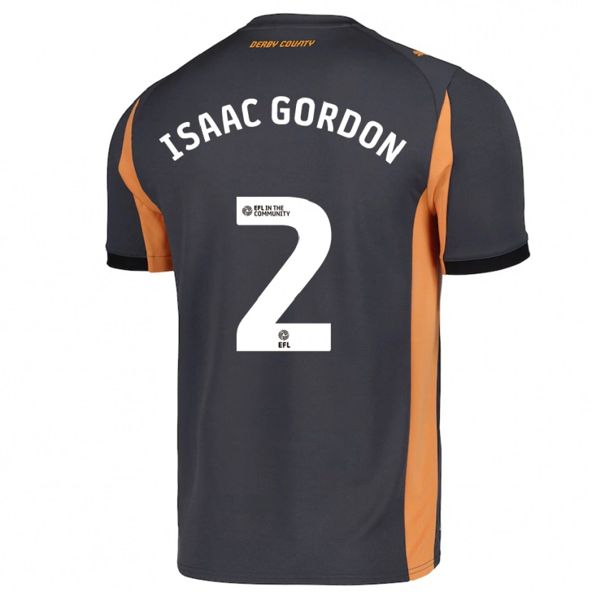 Danxen Herren Isaac Gordon #2 Grau Orange Schwarz Auswärtstrikot Trikot 2025/26 T-Shirt Österreich