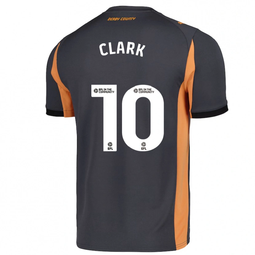 Danxen Herren Bobby Clark #10 Grau Orange Schwarz Auswärtstrikot Trikot 2025/26 T-Shirt Österreich