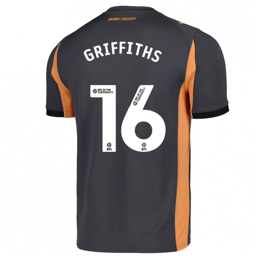 Danxen Herren Euan Griffiths #16 Grau Orange Schwarz Auswärtstrikot Trikot 2025/26 T-Shirt Österreich