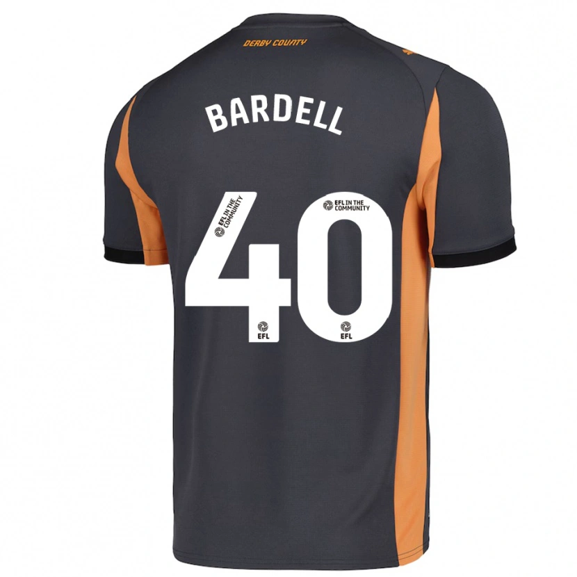 Danxen Herren Max Bardell #40 Grau Orange Schwarz Auswärtstrikot Trikot 2025/26 T-Shirt Österreich