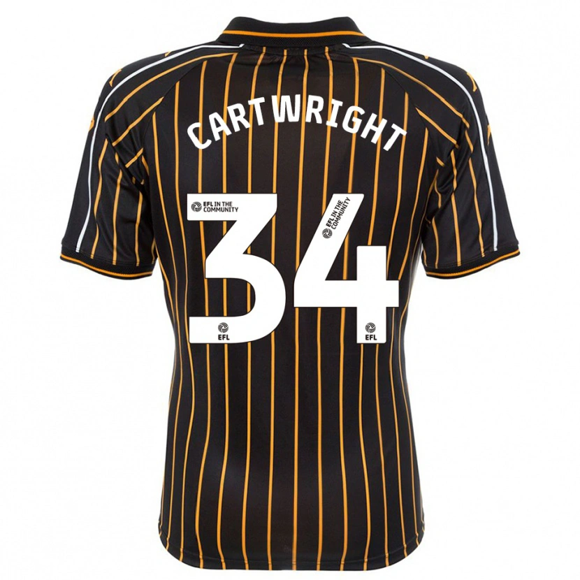 Danxen Herren Harvey Cartwright #34 Weiß Schwarz Auswärtstrikot Trikot 2025/26 T-Shirt Österreich