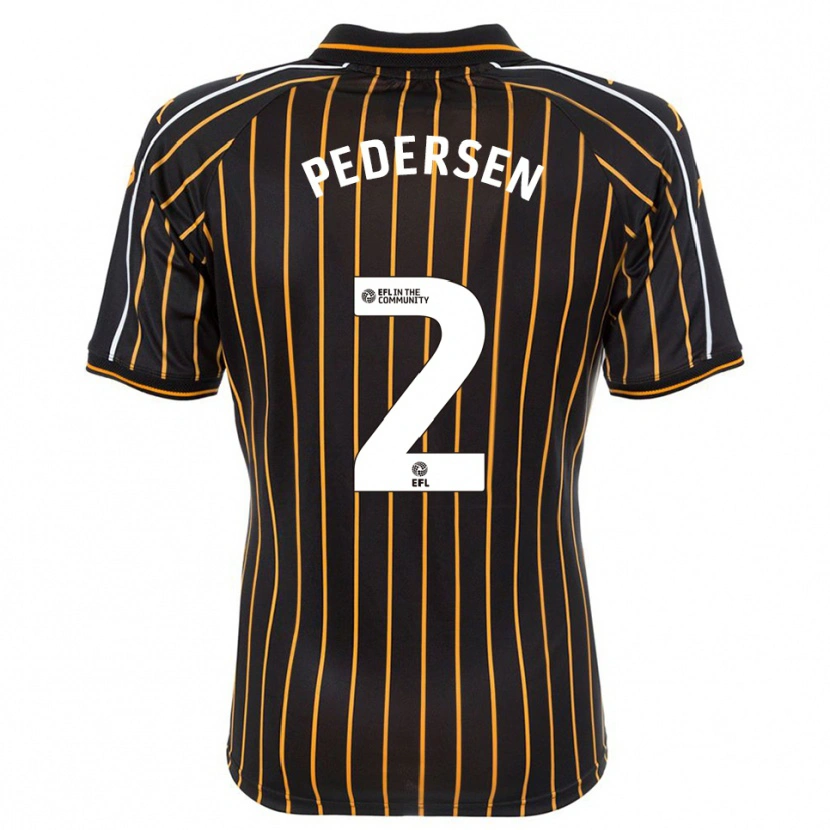 Danxen Herren Eden Pedersen #2 Weiß Schwarz Auswärtstrikot Trikot 2025/26 T-Shirt Österreich