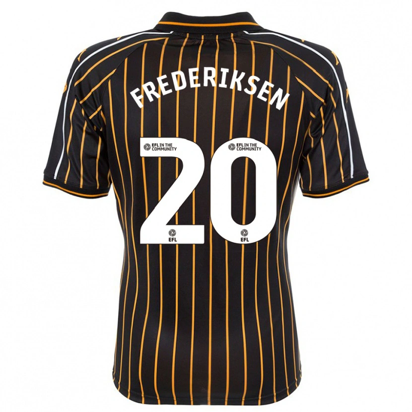Danxen Herren Abbey Frederiksen #20 Weiß Schwarz Auswärtstrikot Trikot 2025/26 T-Shirt Österreich