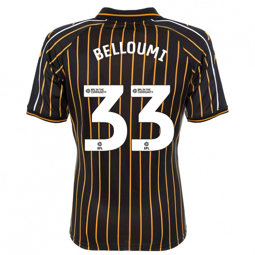 Danxen Herren Mohamed Belloumi #33 Weiß Schwarz Auswärtstrikot Trikot 2025/26 T-Shirt Österreich