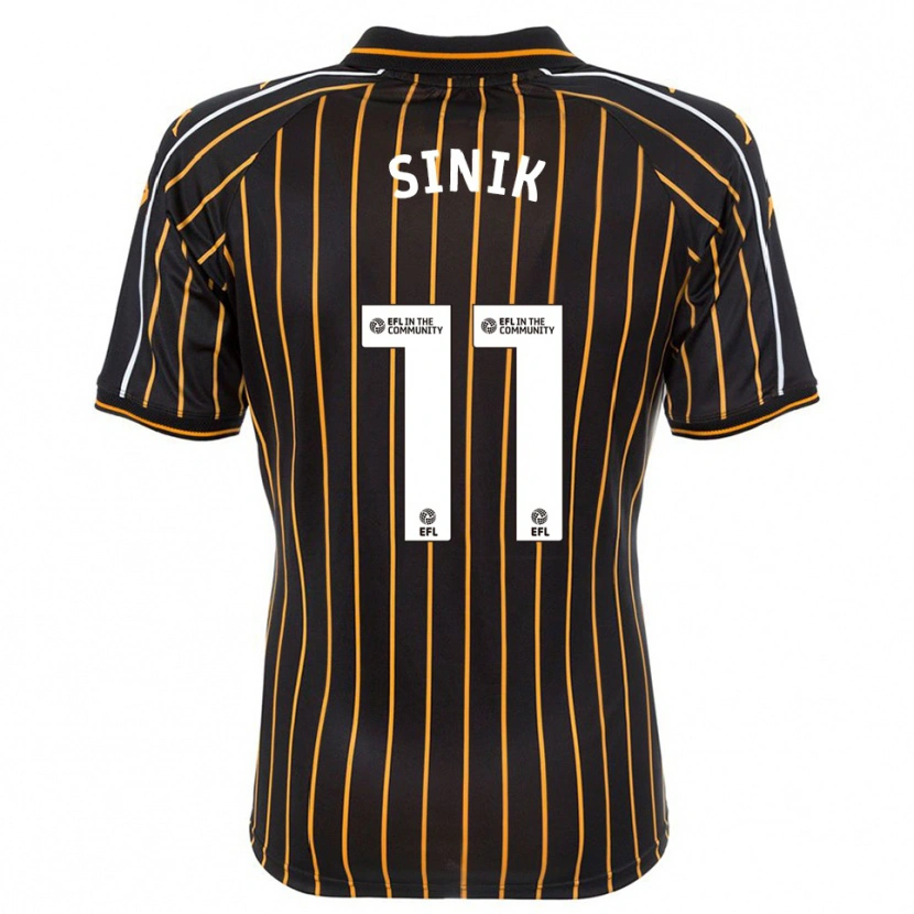 Danxen Herren Doğukan Sinik #11 Weiß Schwarz Auswärtstrikot Trikot 2025/26 T-Shirt Österreich