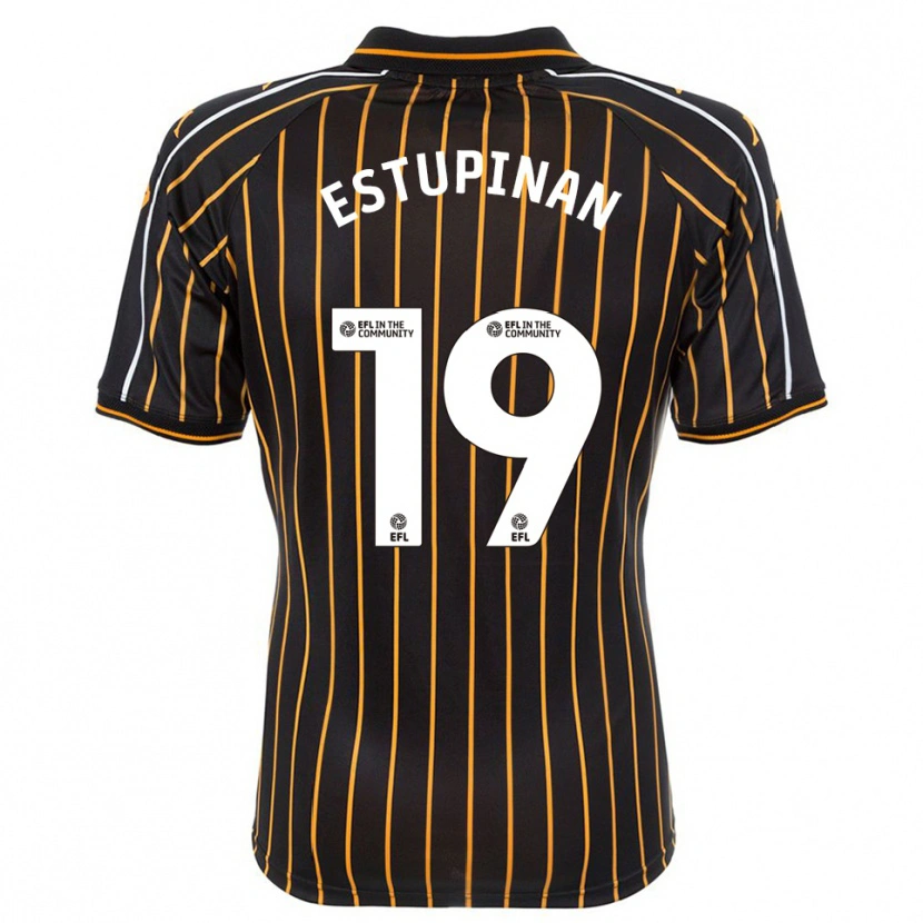 Danxen Herren Óscar Estupiñán #19 Weiß Schwarz Auswärtstrikot Trikot 2025/26 T-Shirt Österreich