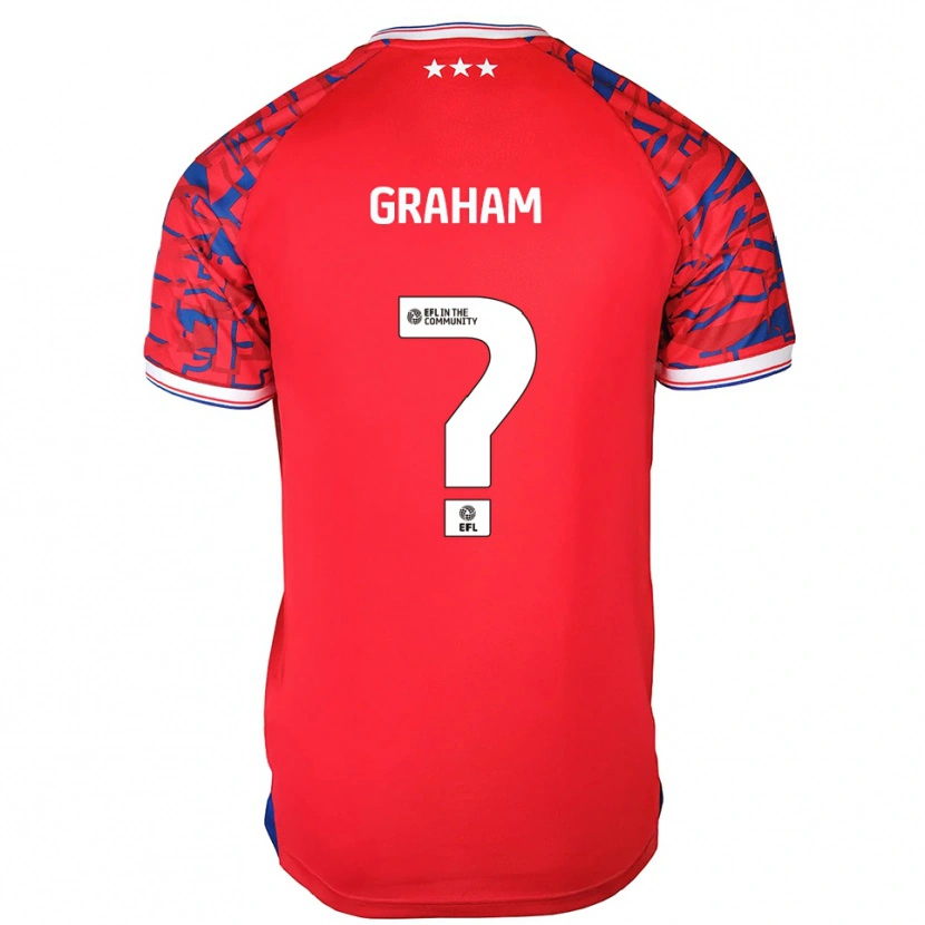Danxen Herren Alex Graham #0 Rot Blau Auswärtstrikot Trikot 2025/26 T-Shirt Österreich