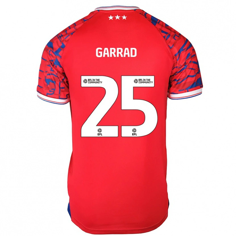 Danxen Herren Grace Garrad #25 Rot Blau Auswärtstrikot Trikot 2025/26 T-Shirt Österreich