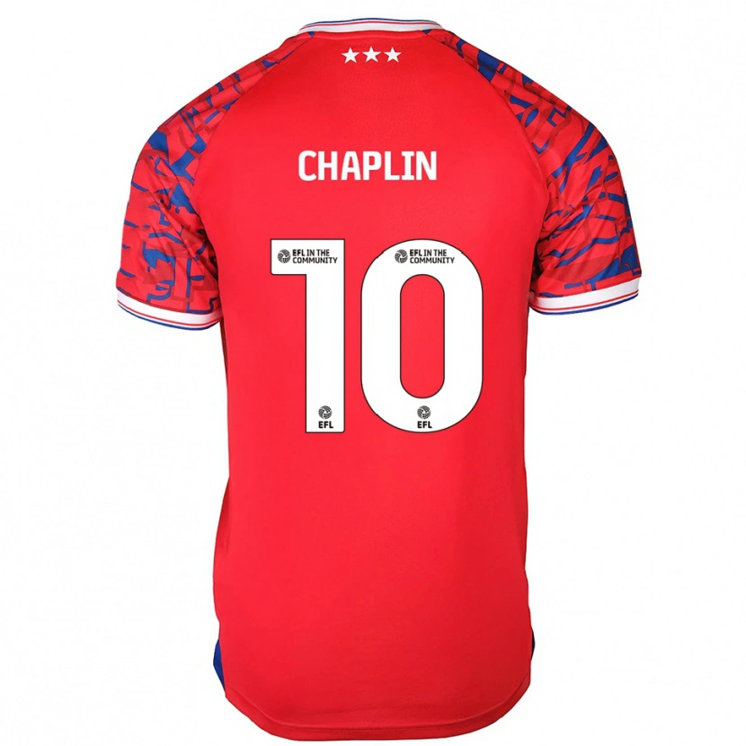 Danxen Herren Conor Chaplin #10 Rot Blau Auswärtstrikot Trikot 2025/26 T-Shirt Österreich