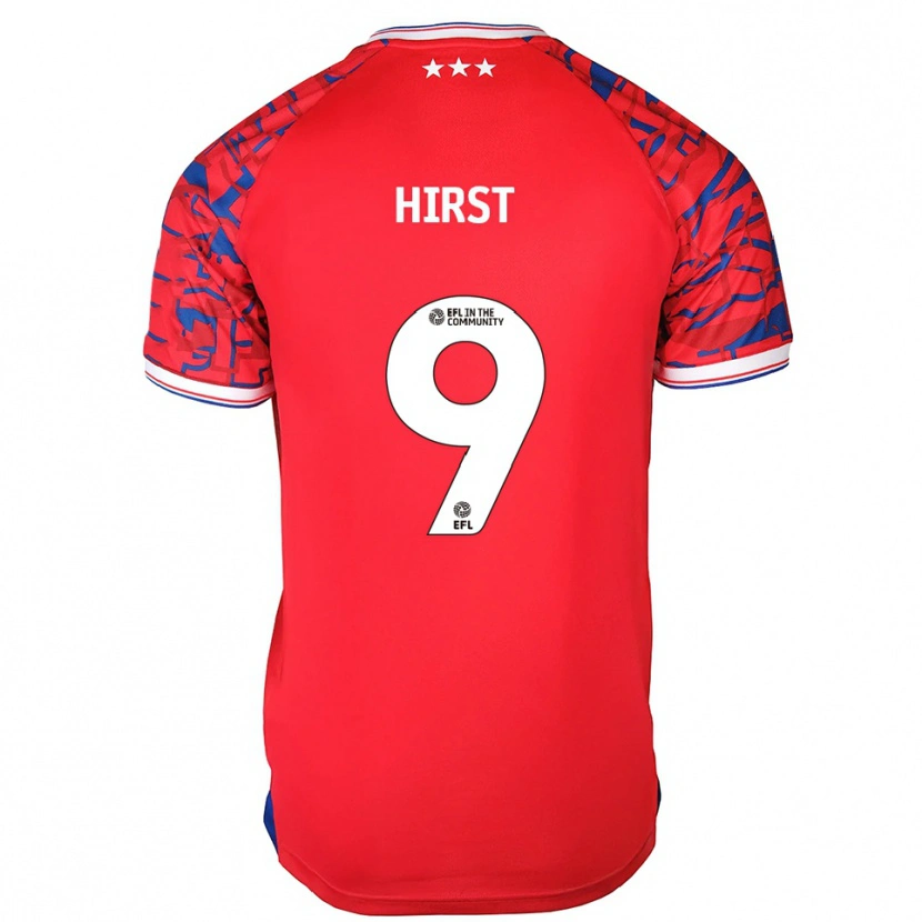 Danxen Herren George Hirst #9 Rot Blau Auswärtstrikot Trikot 2025/26 T-Shirt Österreich