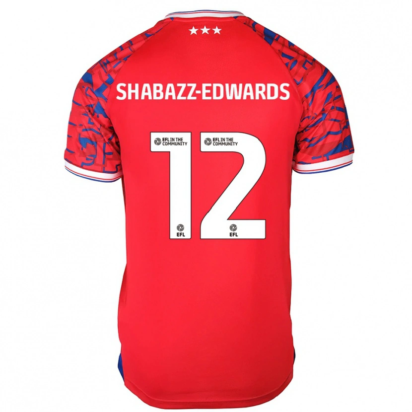 Danxen Herren Walker Shabazz-Edwards #12 Rot Blau Auswärtstrikot Trikot 2025/26 T-Shirt Österreich